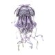 thumbnail image 4 of Kit de modelo de artesanía de medusas de metal de rompecabezas 3D, decoración de arte artesanal, kit de construcción de modelo de metal 3D de animales Violeta, 4 of 8