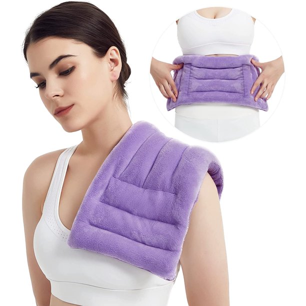 Heating Pad Microwavable for Pain Relief, 8 x 18" Reusable Moist