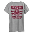 thumbnail image 2 of Marvel Guardians of the Galaxy - Wanted Star Lord - Women's Short Sleeve Graphic T-Shirt, 2 of 4