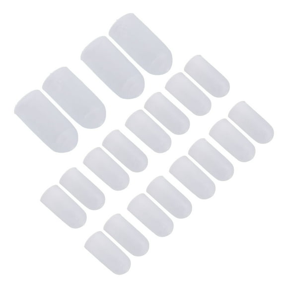 Cubierta de silicona para los dedos de los pies, 10 pares de protectores de dedos de los pies Protectores de dedos de silicona probados profesionalmente