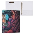 thumbnail image 3 of Tiger Flowers Mountains 3 Ring Binders 1.5 inch Hardcover File Folders with Interior Pockets A4 Size Organizer for School Office Hospital Set of 2, 3 of 8
