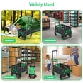 thumbnail image 2 of Garvee Folding Hand Truck Dolly with Folding Basket, Collapsible Carts with 4 Wheels, 330Lb for Moving, Shopping, 2 of 7