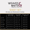 thumbnail image 2 of Weaves & Knits Twin Size Bed Sheets - Microfiber Deep Pocket Bedding Sheets & Pillowcase Sets - Beige, 2 of 5