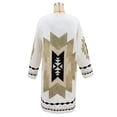 thumbnail image 4 of Aoochasliy Womens Sweaters Pullover Clearance Winter Vintage Tribal Knitted Sweater Cardigan Sweater Coat Blouse Tops, 4 of 5