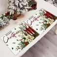 thumbnail image 7 of 4PCS Merry Christmas Placemats 12x18 inch Red Floral Holly Seasonal Winter Place Mats Rustic Plastic Christmas Table Mats for Kitchen Dining Indoor Home Party Decoration, 7 of 7