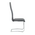 thumbnail image 3 of Leatherette Dining Chair with Breuer Style Set of 4 Gray, 3 of 5