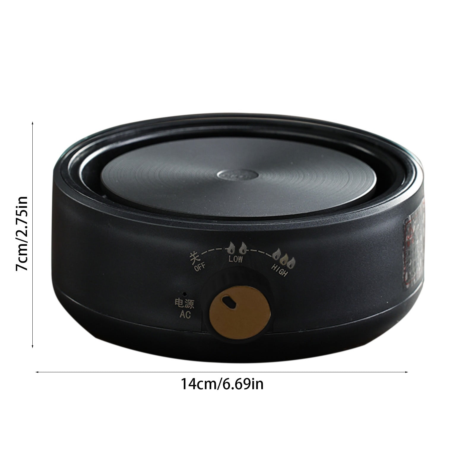 Fmbmuo 3-Level Electric Tea Kettle Stove, Mini Induction Cooktop & Adjustable Knob Control for Flower Tea, Home Use