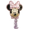 Minnie Mouse Pinata, Pull String, 19.5in x 18.25in