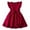 Red, variant on TBWNWG Girls Fly Sleeve Bowknot Solid Color Party Dress for Toddler Children Elegant Casual Attire,Sizes 2-3 Years
