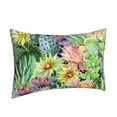 thumbnail image 2 of Haiem Pillowcase for Hair and Skin Queen - Watercolor Blooming Cactus Printed Soft Pillowcase with Envelope Closure-20"x30", 2 of 9