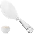 thumbnail image 1 of 329°F Heat Resistant Rice Spoon: Food-Grade TPX Rice Spatula Paddle Scooper, Non-Scratch for Non-Stick Cookware, with Built-in Stand, Light for Cooking, Serving Sushi, Pasta (Transparent), 1 of 6