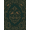 Dark Green Brown, Pattern 5, variant on Design&I 8'x10' Washable Area Rug Sleek Flatweave Pet Friendly Bird Botanical Vintage Scroll Foliage Border Moody Whimsical Refined Structured for King Size Bedroom, Under Bed
