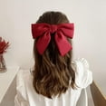 thumbnail image 6 of TYTSPEASY Big Bowknot Hair Clip Girls Hair Bows For Women Bow Barrettes Clips For Women Girls Hair Accessories Red Black Hair Bow Clips Barrette Hair Clips Flat Flat Clips For Hair Small Barrettes For, 6 of 7