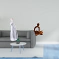 thumbnail image 2 of Figura de escritorio,Estatua de niña linda para escritorio,adorno nórdico moderno,Figura de niña en la oficina,porche,dormitorio o sala de estar.,Figura del pensador abstracto,Estatua de, 2 of 8