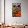 thumbnail image 2 of Elephant Stock Rural Iris Field I Wall Art - Vertical Multi Panel Canvas - Living Room Wall Decor - Nature Multi Panel - Orange And Blue Decor By Marion Rose - 36" x 57", 2 of 8