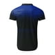 thumbnail image 2 of Camisas s Para Hombre Manga Larga Camisa informal de manga corta con cuello vuelto y cremallera con estampado informal para hombre (Blue, 3XL), 2 of 5