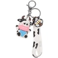 thumbnail image 3 of Milisten 1Pc Key Chain Pendant for Purse and Backpack 11x6cm White Cow Shaped, 3 of 8