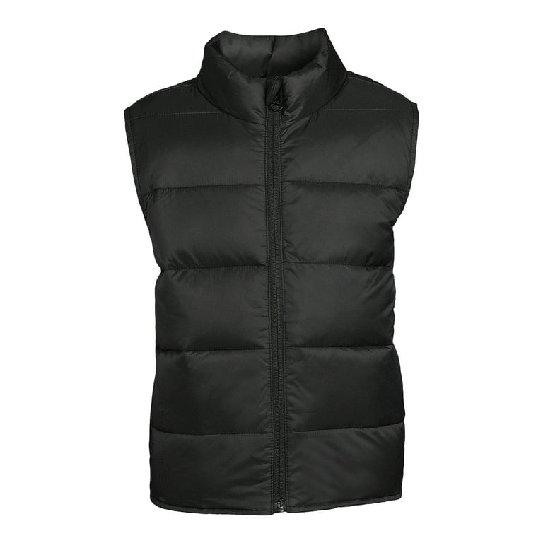 Wonder Nation Boys Full Zip Puffer Vest Sizes 4 16 Walmart
