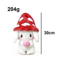 thumbnail image 1 of Lapin Champignon avec Chapeau Champignon : Petite Peluche Lapin Blanc Mignon, 1 of 6