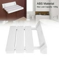 thumbnail image 4 of Wall Mounted Shower Stool, Folding Shower Bench, Drop Leaf Foldable Minimalism Bathroom Bench  Load Capacity 130kg for Home Sauna Room Use, 4 of 7
