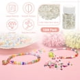thumbnail image 2 of Uxcell 1200-Pack Mezcla de Cuentas de Semilla de Vidrio, 1-4mm/0.04-0.16 Pulgadas Mini Cuentas de Bugle de Vidrio para DIY Aretes/ Collares/Pulseras/ Fabricación de Joyería [Blanco Plateado], 2 of 6