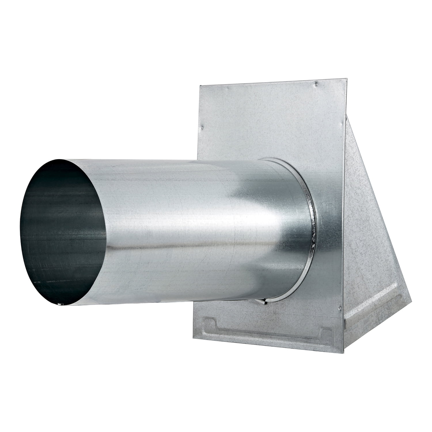 Lambro 6-In. 26-Gauge Galvanized Steel Exhaust Wall Hood Vent with Damper and 11-In. Pipe, 3460G-11, 3460G-11