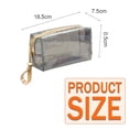 thumbnail image 2 of Bolsa de cosméticos transparente con cremallera, bolsa de artículos de tocador de gran capacidad para mujeres y niñas, 2 of 5