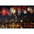 thumbnail image 2 of GreenDecor 7x5ft Photography Backdrop City Night Landscape Happy New Year Fireworks Skyscraper Festival Celebrations Scene Photo Background Children Baby Adults Portraits Backdrop, 2 of 4