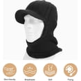 thumbnail image 2 of AKcxy Winter Knitted Balaclava Beanie Hat Warm Cycling Ski Mask, Women Windproof Hood, Balaclavas Heavyweight Thermal Fleece, 2 of 7