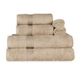 thumbnail image 2 of BNM Egyptian Cotton Luxury 6 Piece Towel Set, Taupe, 2 of 5