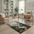 thumbnail image 2 of ODIKA 4'x6' Washable Area Rug Vintage Wildlife Antler Woodland Scenery Prints Cabin Motif Hunting for Dorm Room, Small Living Stain Resistant Low Profile, Easy Care, 2 of 7