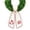 D, variant on Personalized Christmas Wreath Sash Monogram Front Door Bow Decor Embroidery Initial Sash for Christmas Wreath Fireplaces Initial Housewarming Gifts