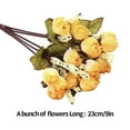 thumbnail image 2 of Ramo de Flores Artificiales Inteprter de 15 Cabezas G20 Otoño Estrella Brote Amarillo, 2 of 6