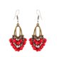 thumbnail image 1 of Pendientes de manojo de rojas cuelgan joyería de anzuelo de pescado de oreja de moda de tribu Yuyangstore Pendientes de borlas de cuentas vintage, 1 of 6