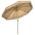 thumbnail image 1 of Outsunny Parasol de Patio 9 Pi avec Inclinaison, Manivelle, Parasol d'Extérieur, Kaki, 1 of 10