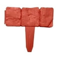 thumbnail image 2 of 1PCS Faux Stone Edging for Landscaping,Cobbled Stone Style Outdoor Lawn Edging Gate Interlocking Stakes,Lawn Trimming Garden Patio Decor,Red, 2 of 9