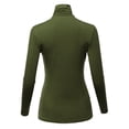 thumbnail image 3 of SSOULM Women's Slim Lightweight Long Sleeve Pullover Turtleneck Shirt Top With Plus Size, 3 of 5