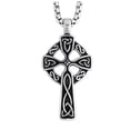 thumbnail image 1 of Collar HAQUIL con forma de cruz celta de acero inoxidable para hombre y mujer, 1 of 4