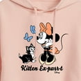 thumbnail image 3 of Disney Classics - Kitten Expurrt - Juniors Cropped Pullover Hoodie, 3 of 5