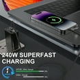 thumbnail image 3 of 240W 4-in-1 Data Cable Super Fast Charging Cable,with Data Sync,480Mbps,USB C Charging Cord Combo Type C/USB A/L Port for iPhone/iPad/Samsung/Laptop (2m), 3 of 7