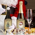 thumbnail image 6 of Deago 24 Pcs Christmas Wine Bottle Label Stickers Santa Snowman Christmas Party Wine Bottle Decorations Xmas Wine Bottle Cover for Christmas Party Supplies Decor, 6 of 9
