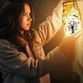 thumbnail image 5 of 24Pcs Halloween Silhouettes Mason Jar Decor Witch Lantern Laser Cutouts Decorations Plastic Scrapbook Decorations for Jars Wall Window Glass Car Decor DIY Craft Gifts Black 3.9x3.5Inch, 5 of 6