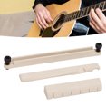 thumbnail image 4 of Guitar Nut Saddle Set, Fashionable Bone Decorative Guitar Nut Saddle Robust White  For Music Class, 4 of 8