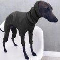 thumbnail image 3 of Fashion Four-legged Rib Dog Clothes Turtleneck Pet Sweater for Whippet Italian Greyhound Winter Pullover Jumpsuit for Big Dogs ShopWise Round, 3 of 10