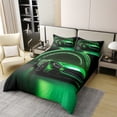 thumbnail image 3 of Green Race Car Comforter Cover King Size Sports Car Bedding Set Extreme Games Sport Theme Duvet Cover Youth Man Vehicle Racer Speedometer Automobile Quilt Cover 3Pcs Room Decor, 3 of 6