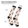 thumbnail image 4 of Pofeuu Panda Ice Creams Donuts Print Compression Socks for Women & Men Circulation - Best Support for Nurses,Running,Athletic,Sports, 4 of 7