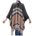 thumbnail image 3 of TINZ Châle Chaud Cape Cardigan d'Hiver Ouvert Poncho Couverture pour Femmes Soirée Ballet, 3 of 7