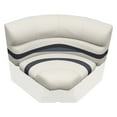 thumbnail image 2 of Wise BM11002-986 Premier Series Pontoon 32" Bow Radius Corner Cushion Set - Platinum / Spectra Navy / Cobalt, 2 of 10