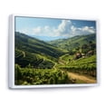 thumbnail image 2 of Designart "Majestic Vineyard Scenery III" Landscapes Floater Framed Wall Art Living Room, 2 of 7