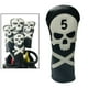 thumbnail image 1 of Cubierta de la cabeza del palo de golf Protector de la cubierta de la cabeza Equipo del golfista, elegante bordado del del cráneo con número Numero 5 Baoblaze Cubierta de la cabeza del palo de golf, 1 of 8